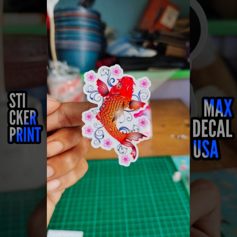 

STIKER IKAN KOI PRINT LOGO ANIME DLL