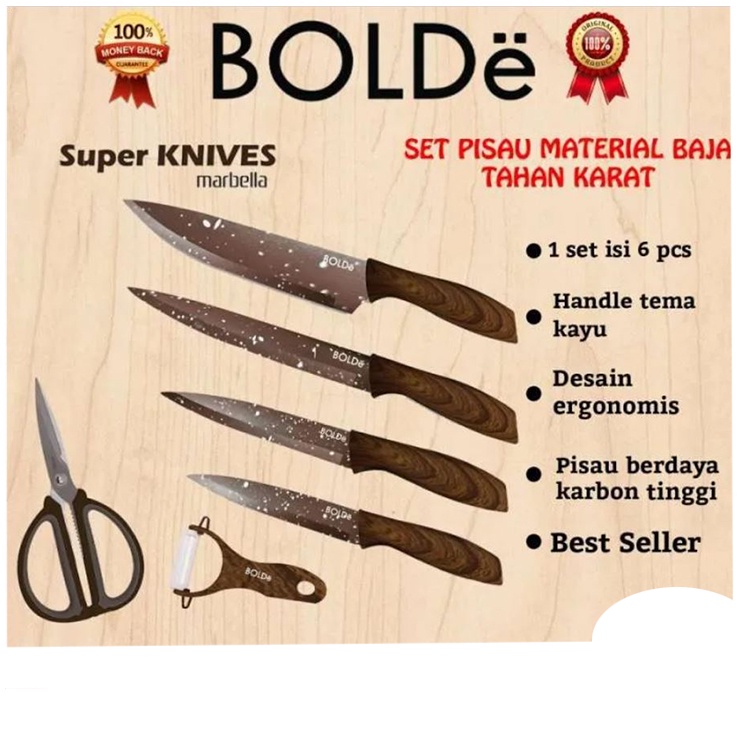 Bolde Super Knives Marbella 6Pcs Set Italian Design