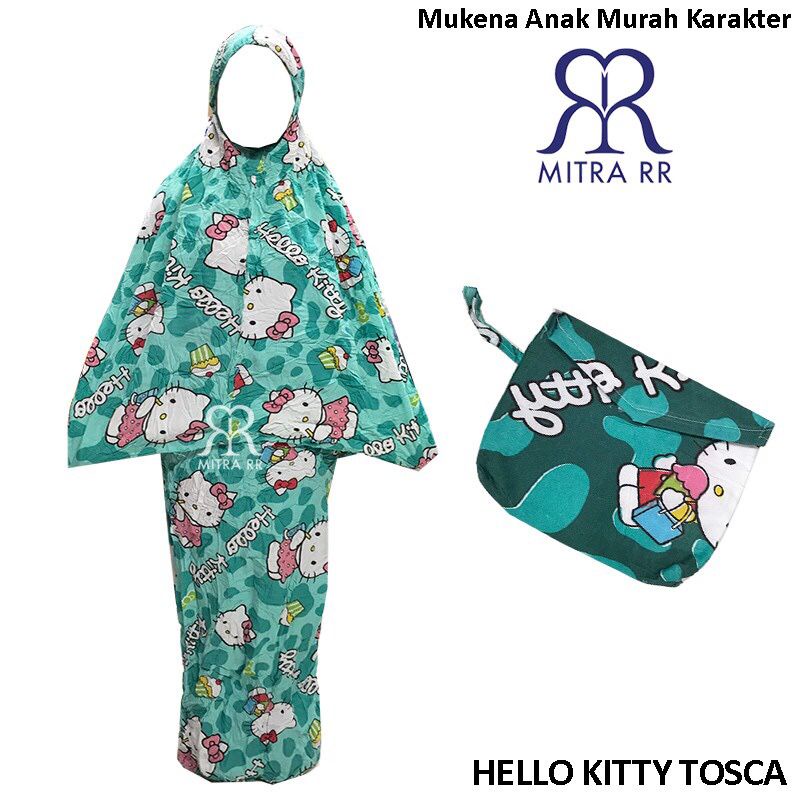 Mukena Anak Kartun Karakter Hello Kitty/ Mukena Anak 7-10 Tahun Murah Halus Adem