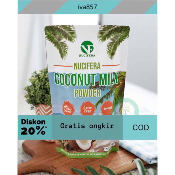 

PROMO NUCIFERA COCONUT MILK POWDER 250GR GRATIS ONGKIR
