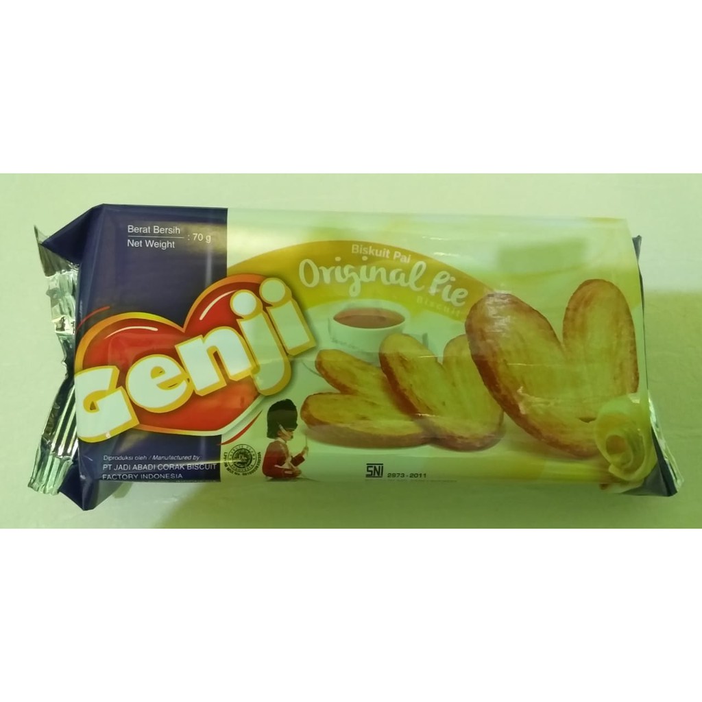 

Genji Snack Monde Biskuit Pai Original Pie 70 gr