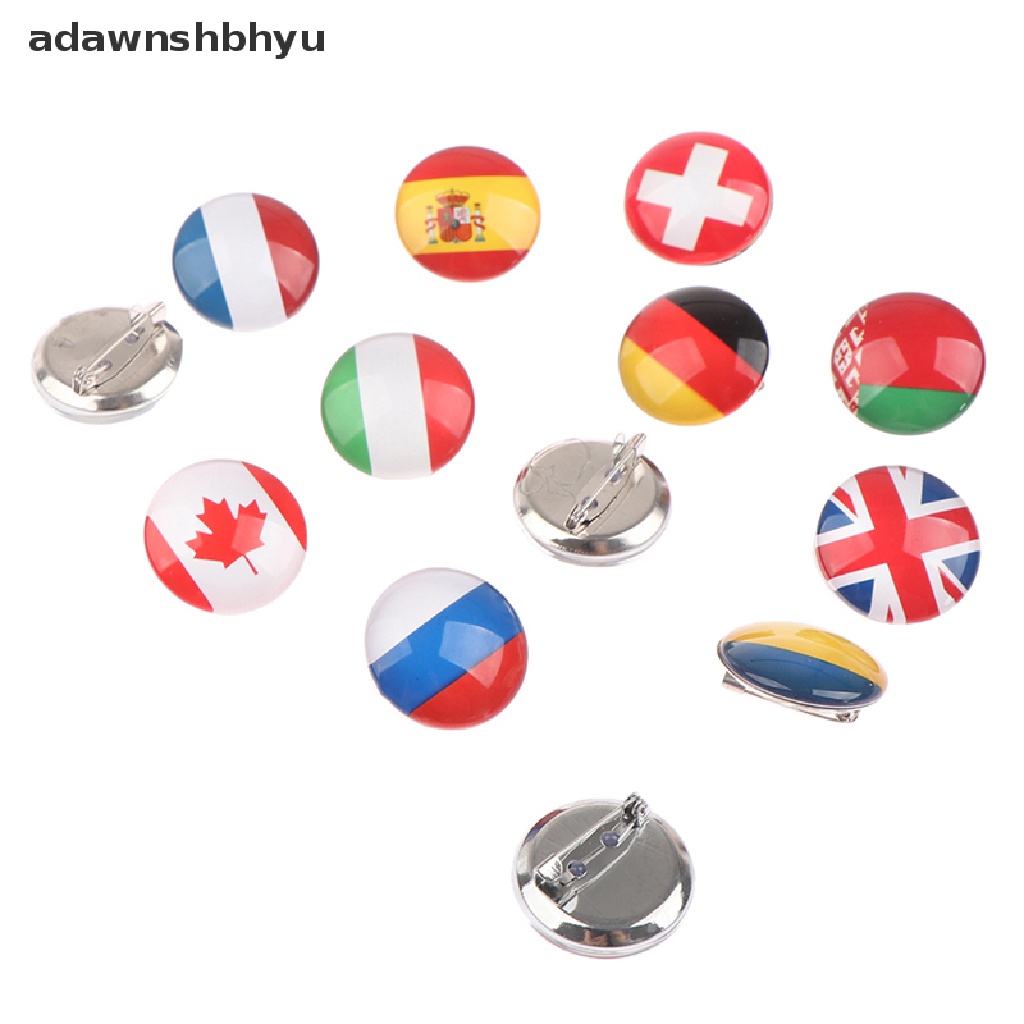 Adawnshbhyu Bros Pin Enamel Desain Bendera Ukrainian Rusia