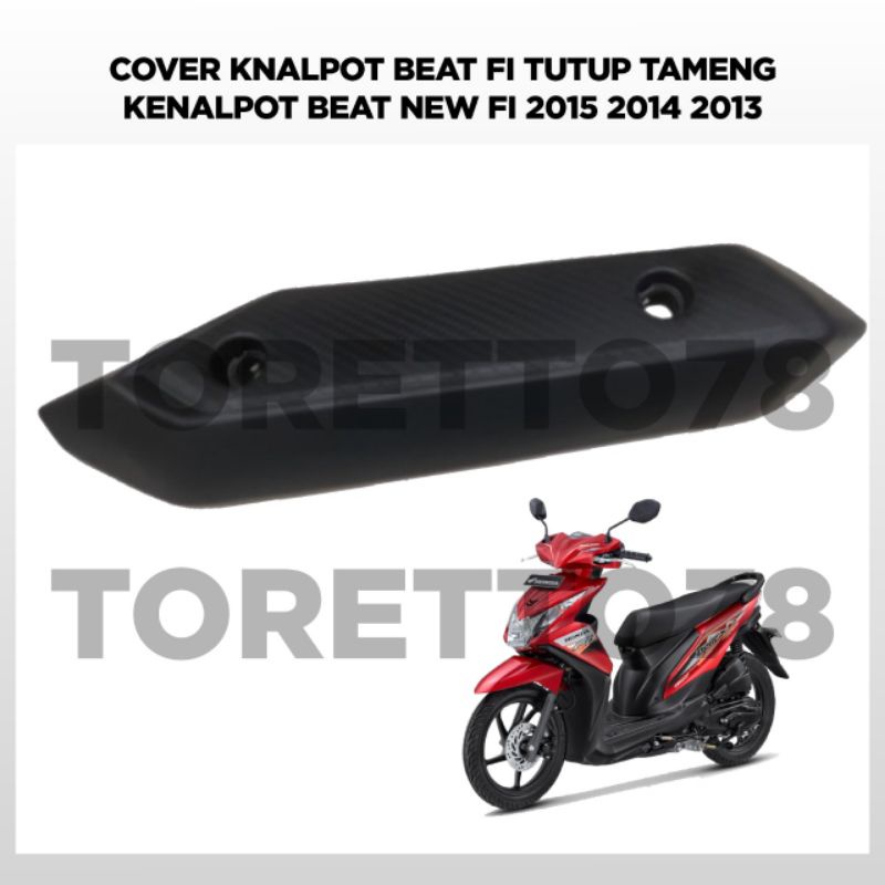 COVER KNALPOT ABS TAMENG KNALPOT ABS HONDA BEAT FI / BEAT ESP 2012 UP MERK LOKAL