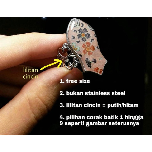 cincin terompah/cincin batu/cincin batu akik/cincin cewek/cincin islami/cincin custom/cincin wanita