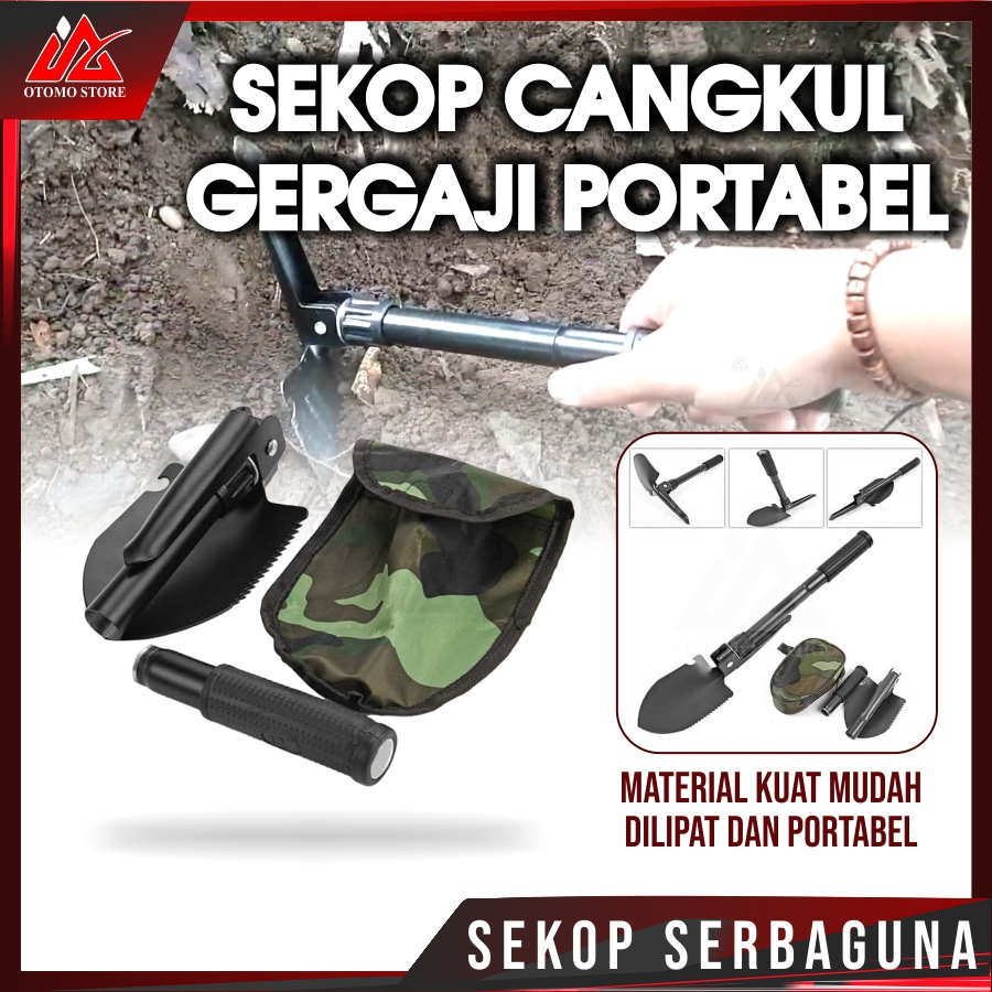 SEKOP CANGKUL Multifunction Survival Shovel Alat Sekop Skop Cangkul Lipat Serbaguna Berkualitas