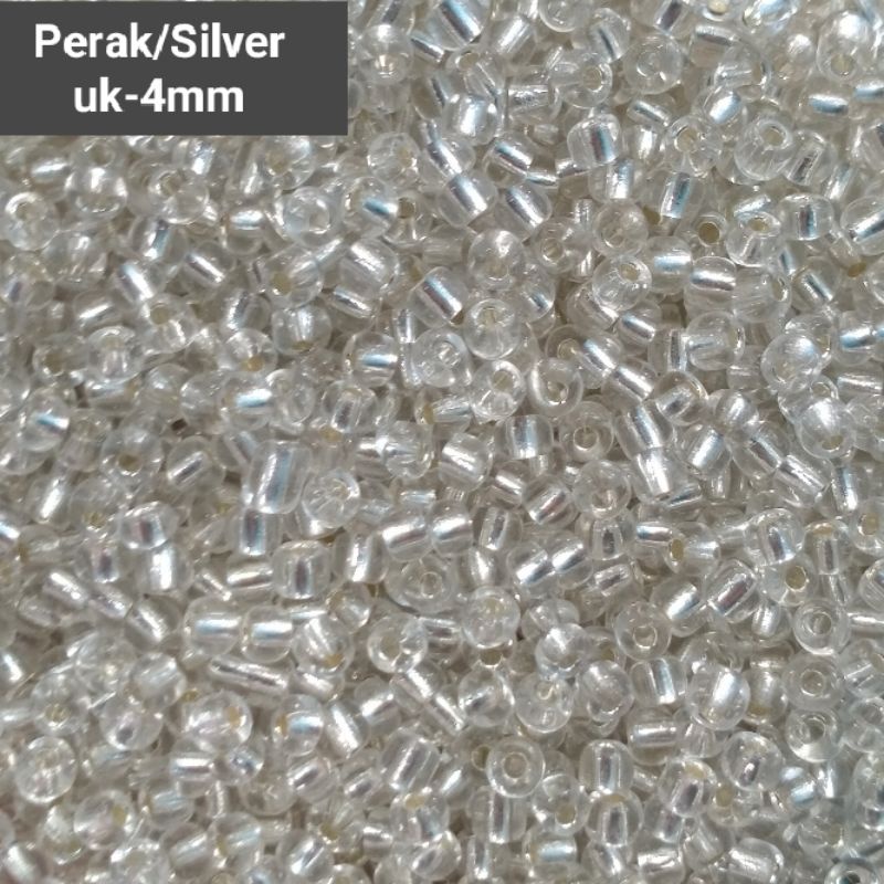 Mote Payet Pasir  Uk-4MM Perak / Silver - 10Gram