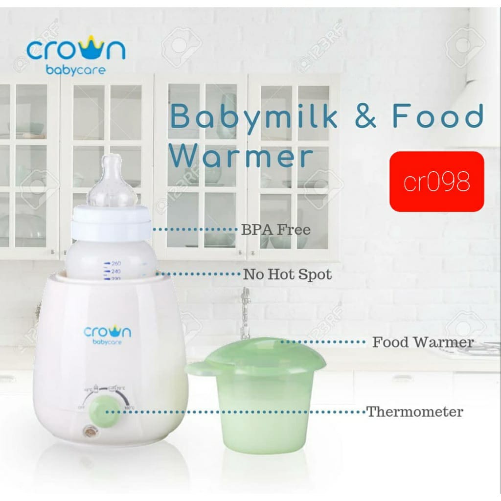 CROWN CR-098 BABY MILK &amp; FOOD WARMER - PENGHANGAT SUSU BAYI