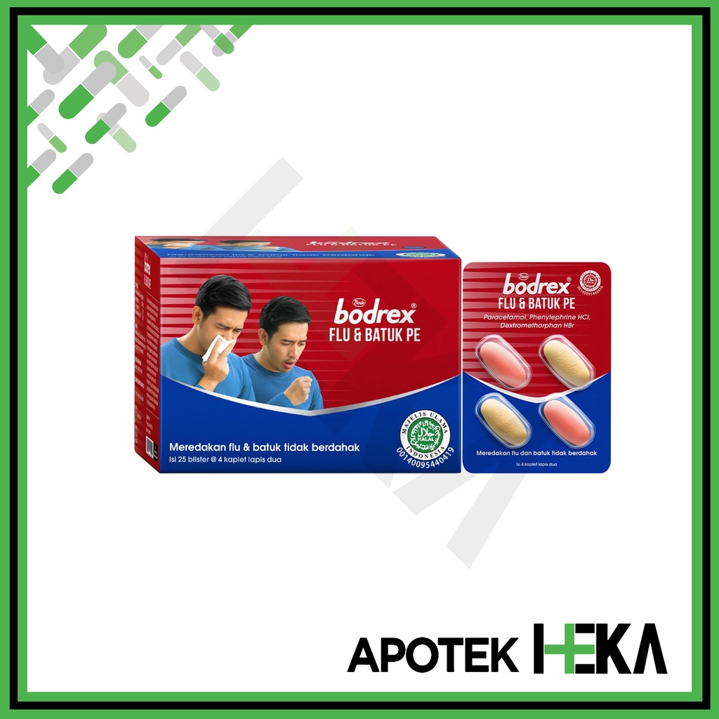 Bodrex Flu dan Batuk PE Box isi 25x4 Tablet - Batuk Tidak Berdahak (SEMARANG)