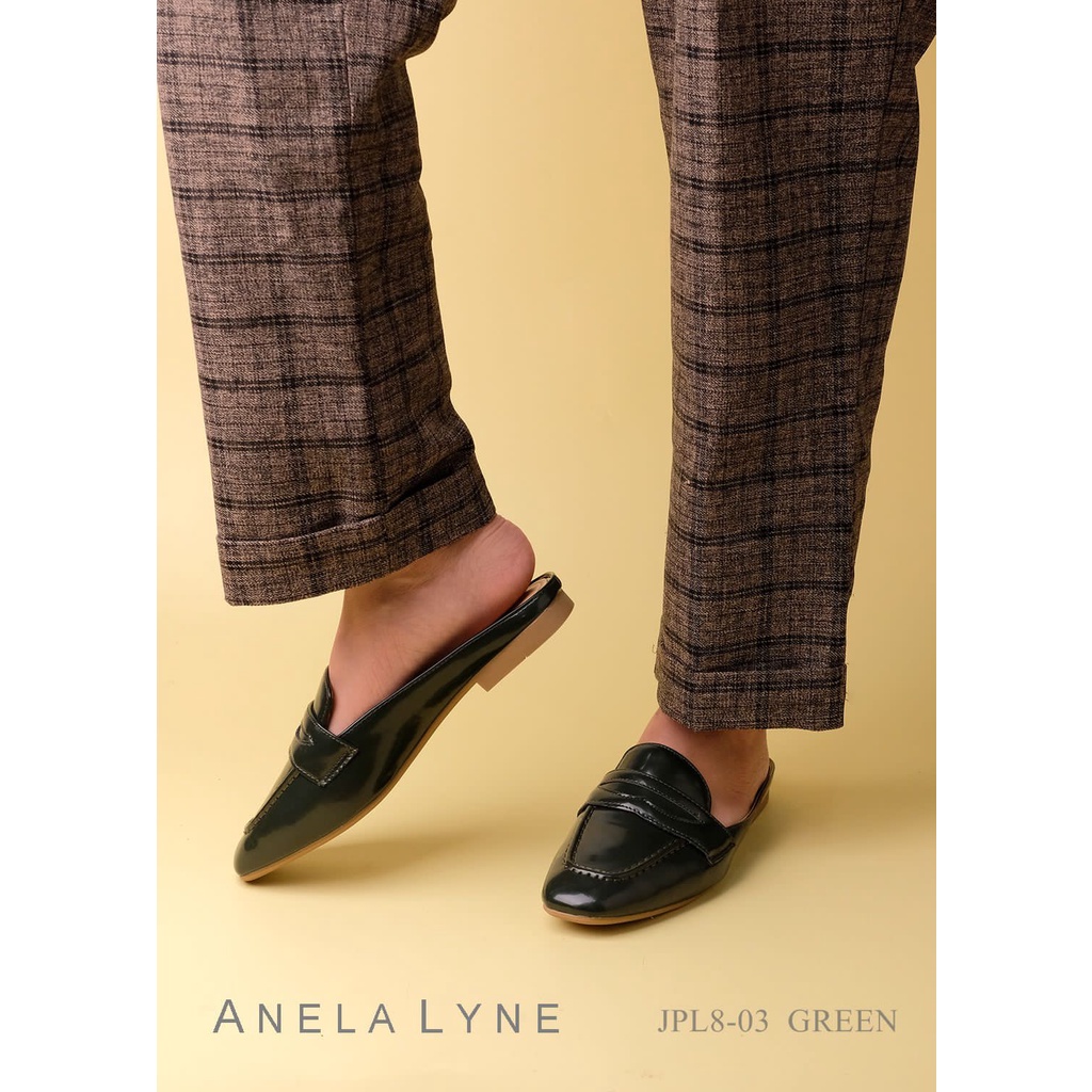 ANELA LYNE FLAT MULES BATHANY PL8-03 ORIGINAL