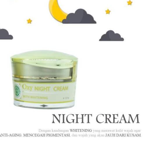 ➬ Night Cream OxyGlow Whitening - Krim Malam Orginal OxyGlow ✹