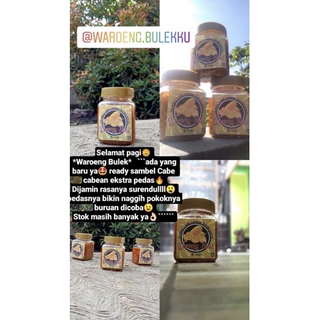 

waroeng bulekku sambel cabe cabean/ spesial japlak rawit/ sambel extra pedas/ sambel kekinian