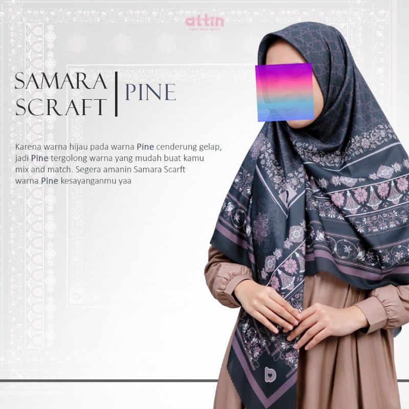 Samara Scraft Jilbab Segi Empat By Attin