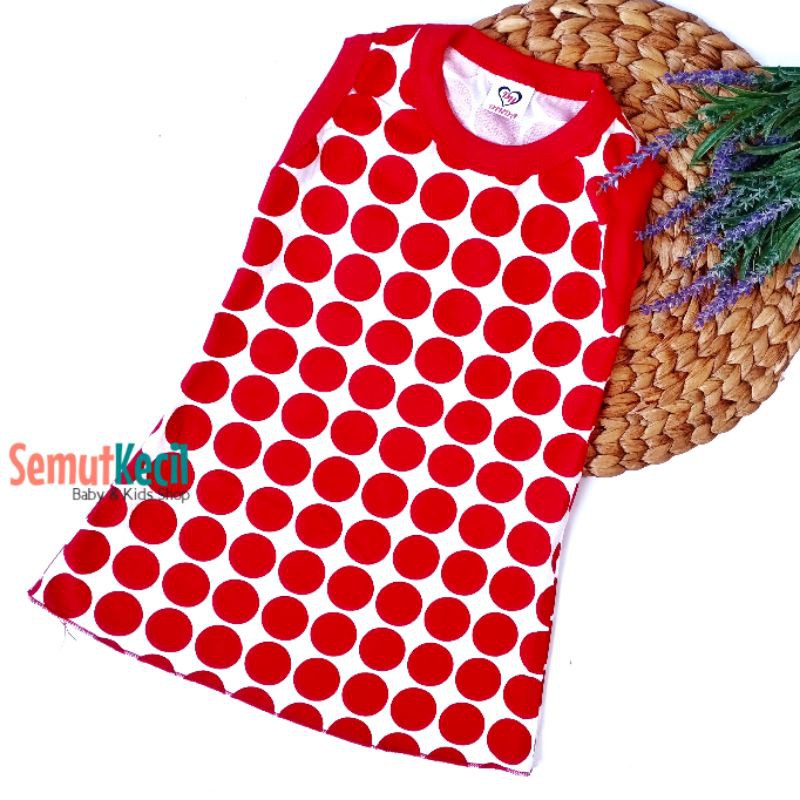 YUKI 9-18 BLN DASTER KAOS YUKENSI ANAK BAYI SIZE M Dress Dres Baju Bayi Perempuan Cewek-3