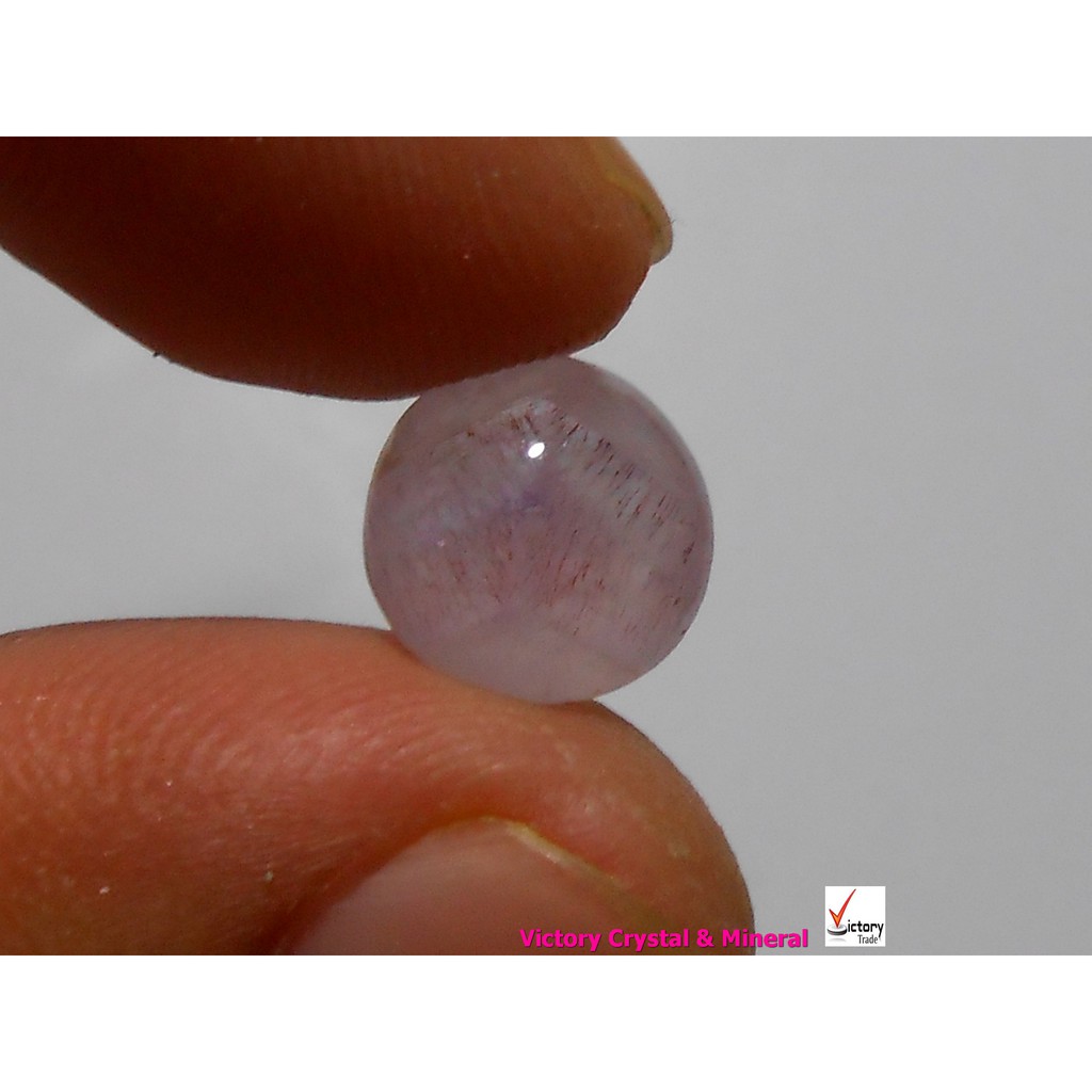 Kecubung Kalimantan Antik & Langka Ungu Junjung Drajat Rambut Merah Perak Natural 405