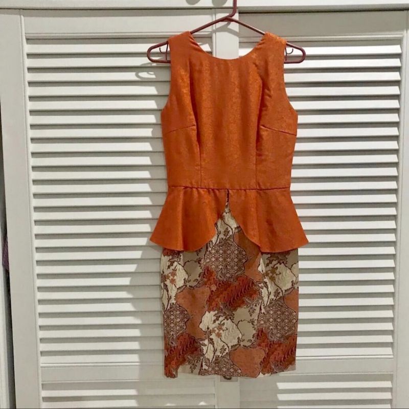 Preloved Batik Dress custom gaun gown casual formal party pesta mini midi second bekas