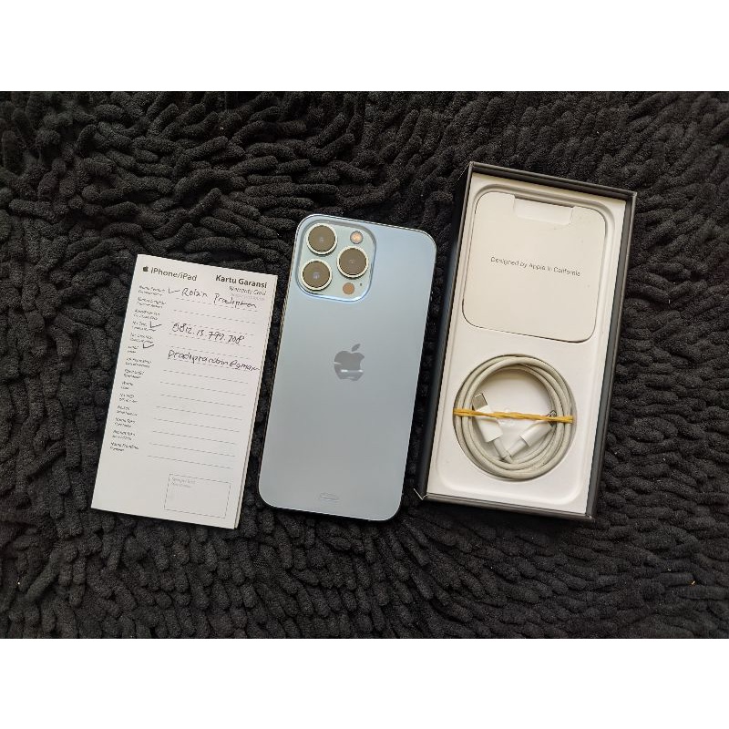Iphone 13 Pro 128gb Ibox Sierra Blue Mei 2023, BH100%, FULLSET ORI muluss
