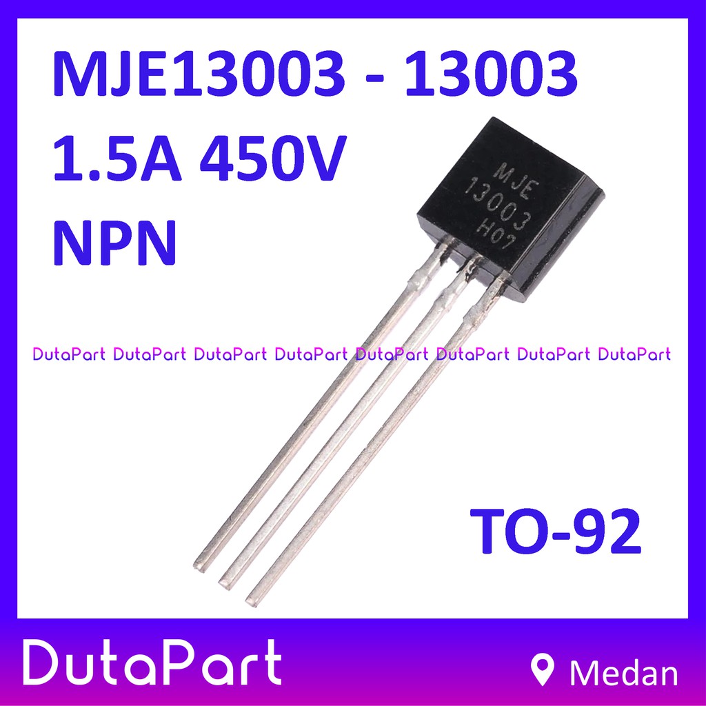 MJE13003 13003 MJE NPN Power Transistor 1.5A 450V TO-92