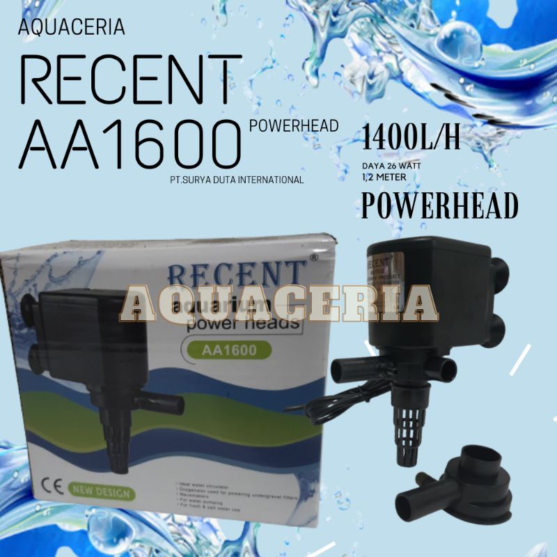 recent 1600  pompa aquarium power head pompa celup aquarium