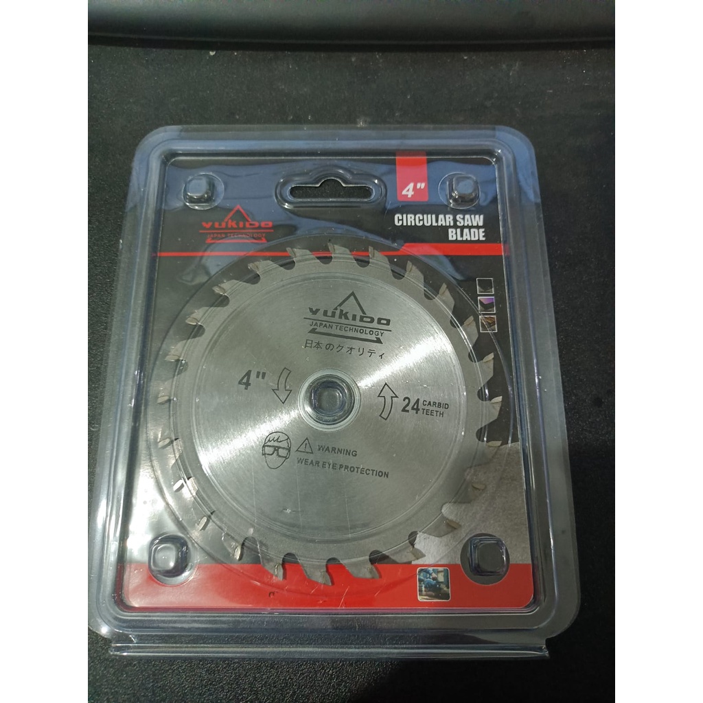 pisau potong kayu 4x24T TCT / Saw Blade 4x24T TCT mata potong kayu TCT 4x24T YUKIDO