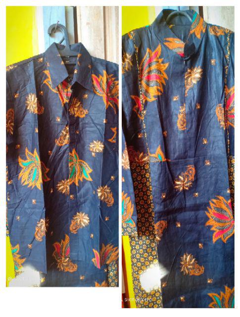 Maura Couple - Sania Ruffle Batik Couple Ori Ndoro Jowi Garansi Termurah Shopee - Kebaya Modern 2564