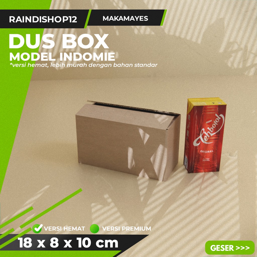 

BOX 18 X 8 X 10 CM KARDUS KOTAK KEMASAN PACKAGING KADO POLOS