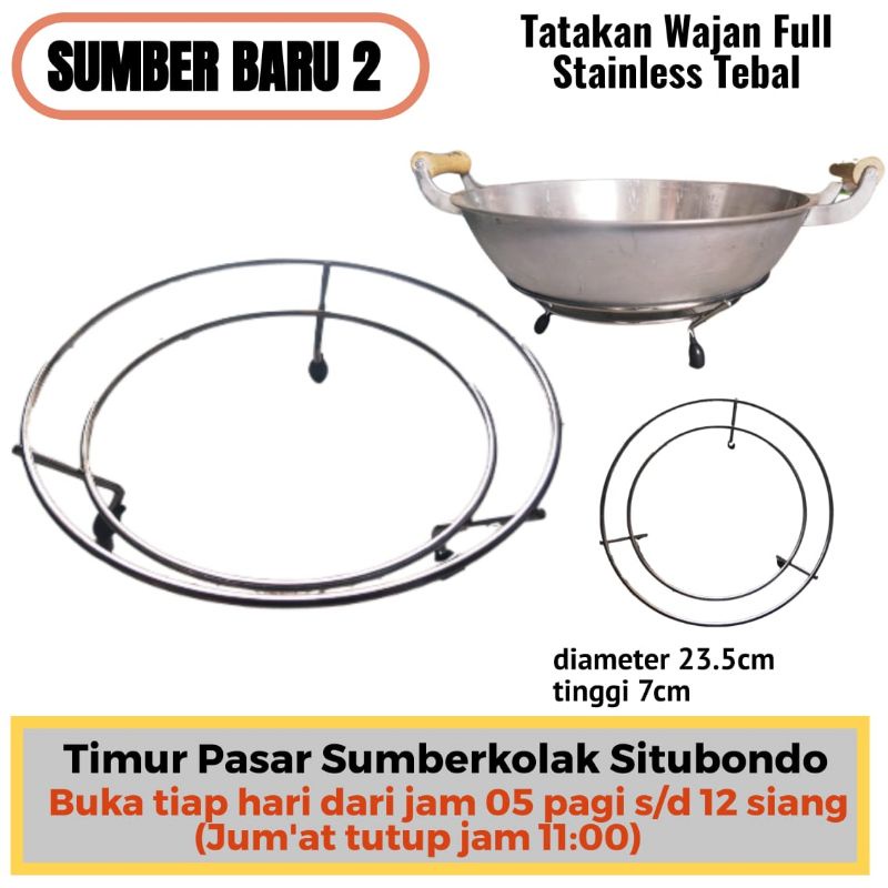 Tatakan Panas/ Tatakan Panci Wajan Guffy Stainless Tebal