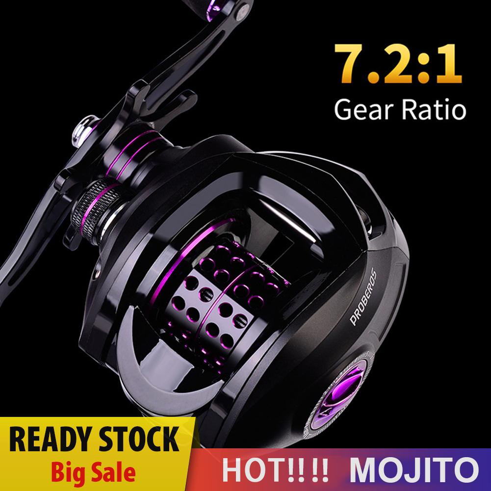 Proberos Reel Pancing Baitcasting 7.2 / 1 Kecepatan Tinggi 10kg Max Drag 3 + 1bb