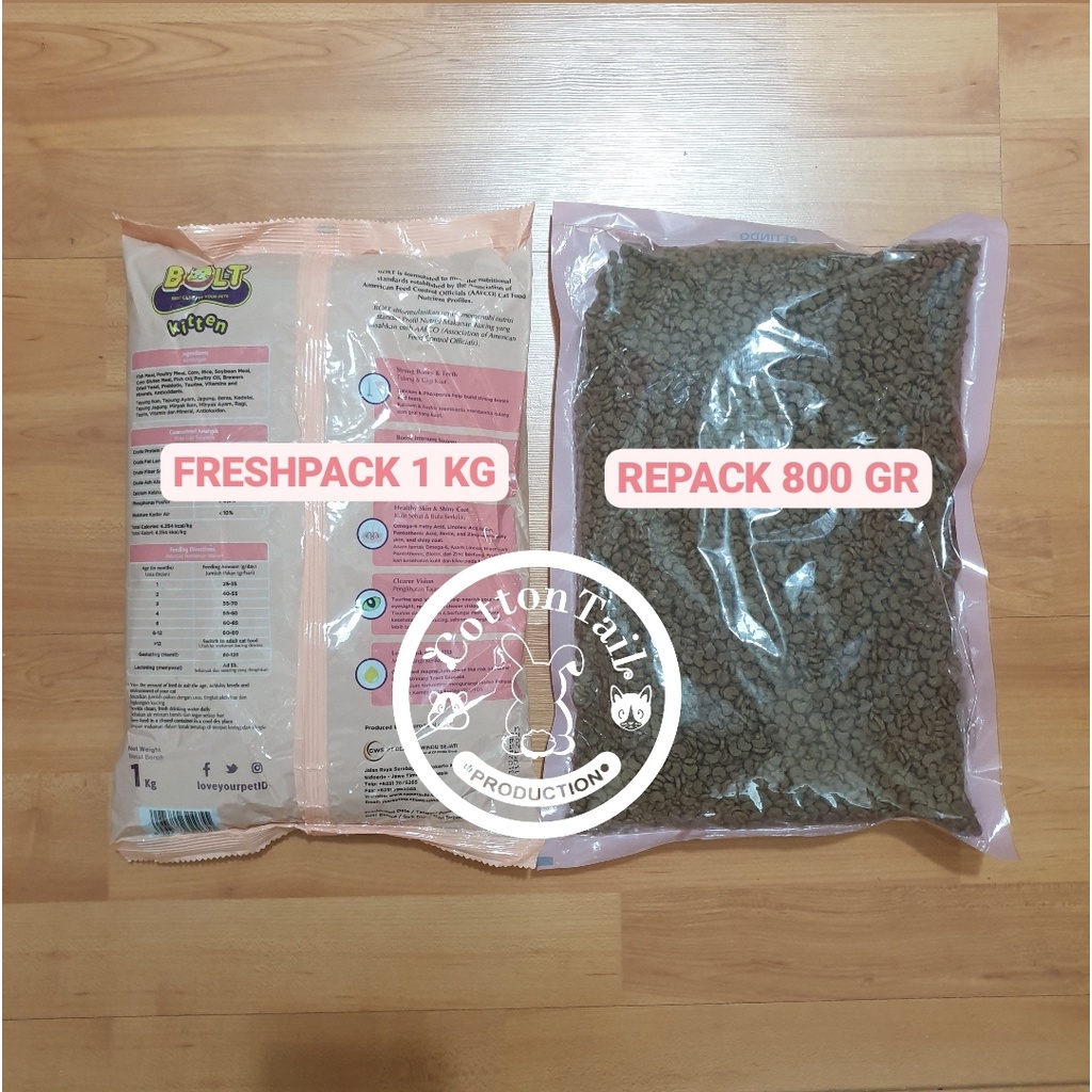 BOLT Kitten FRESHPACK 1 KG - Makanan Kucing Bolt Kitten FRESHPACK 1KG