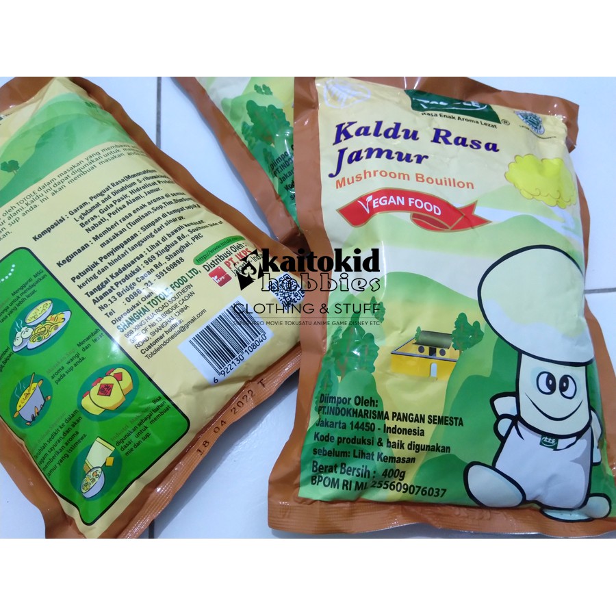 

Kaldu Jamur TOTOLE 400gr Bumbu Masak Sehat Halal