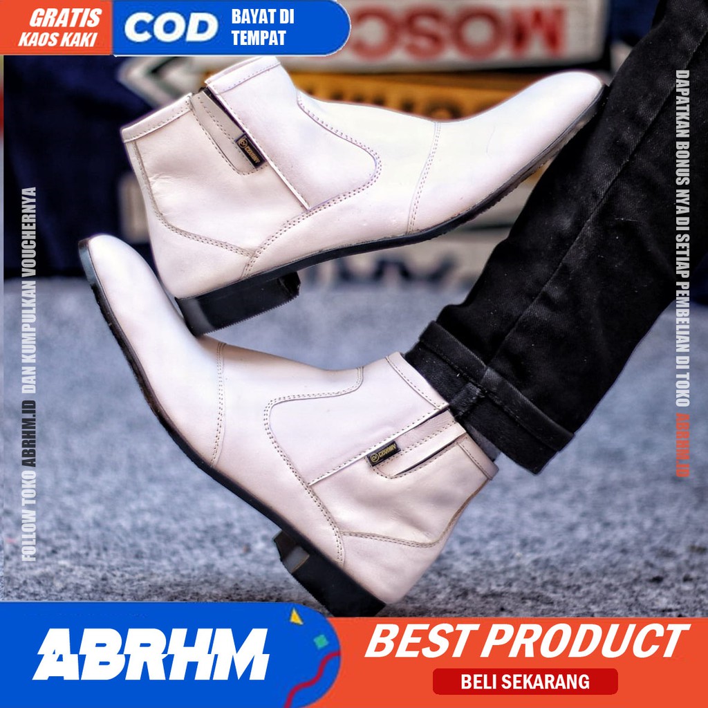 ABRHM X FOX Sepatu Formal Pria Sepatu Pria Casual Pantofel Sepatu Kasual Oxford Kerja Kantor Kuliah Kondangan Gaya Keren Kekinian Original Murah Terlaris