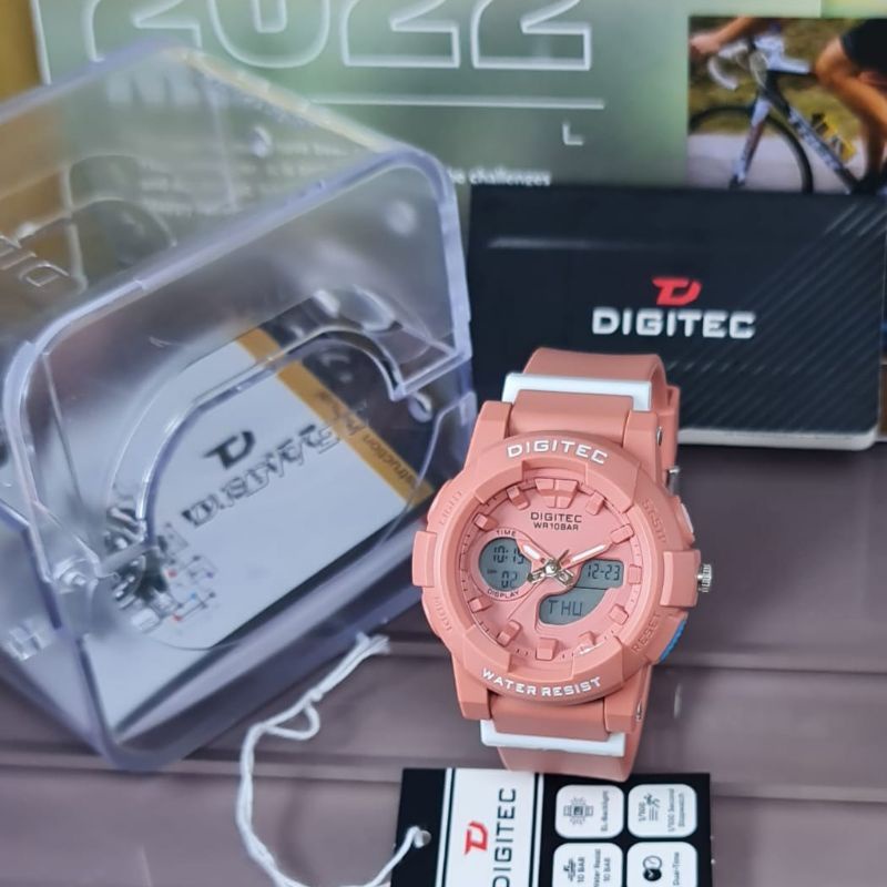 Jam Tangan Wanita Analog Digitec 4083 Rubber Original