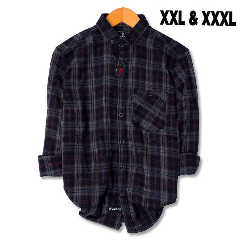 Kemeja flanel Castles Kemeja lengan panjang Kemeja flanel pria