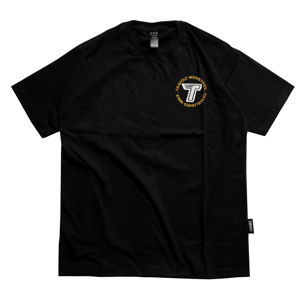 Tshirt - Bogi - Black - Hitam - Kaos - Travolt