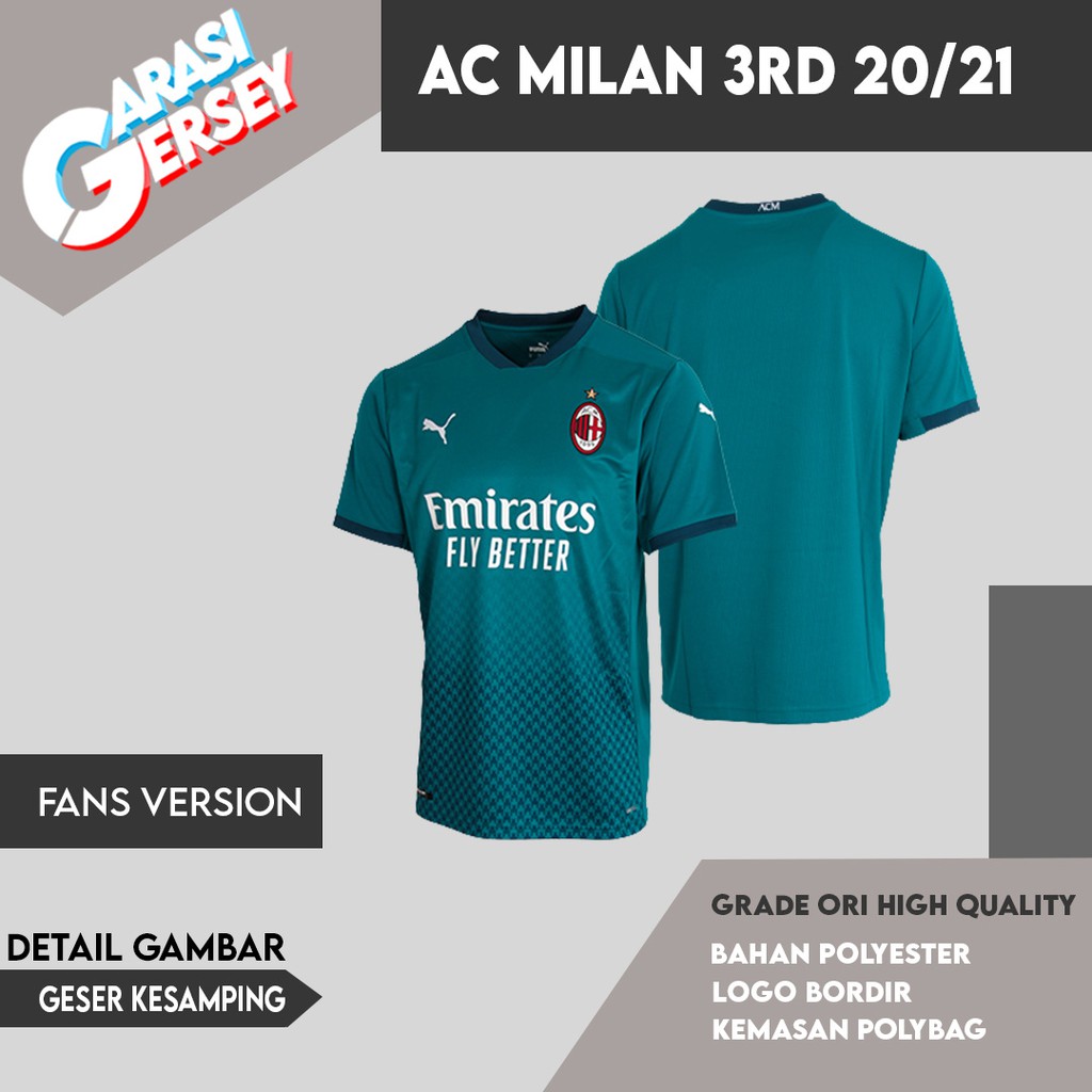 Jersey Sepak Bola Milan 3rd 2020-2021