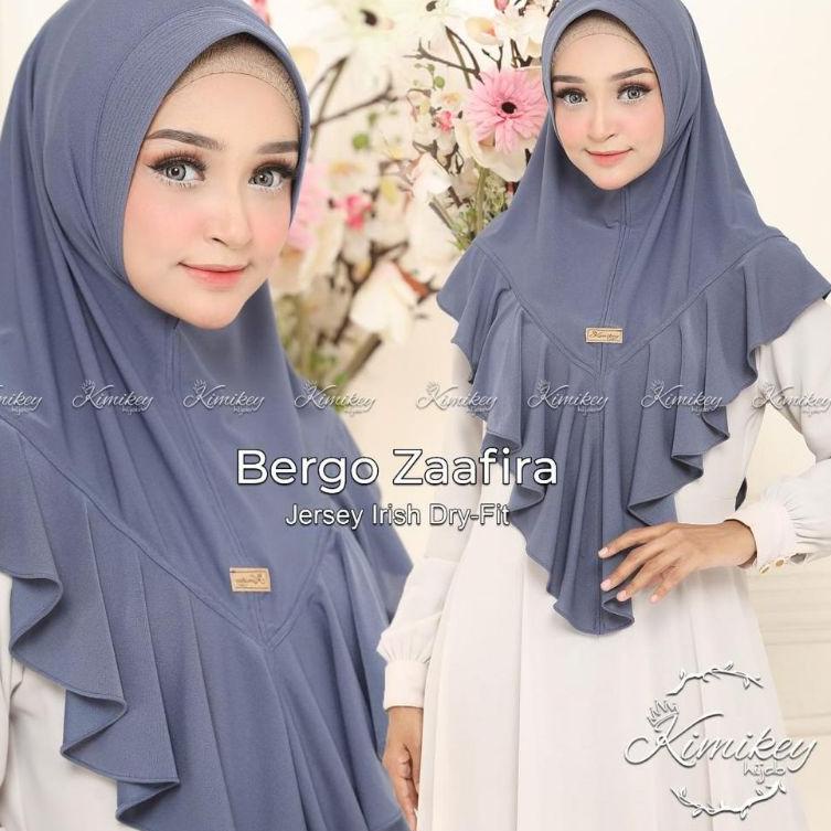 [Mrj31au22ᵁ] ZAAFIRA Kimikey Hijab Jilbab Instan Premium Jersey Irish Dry Fit Kerudung Bergo Pad Rem