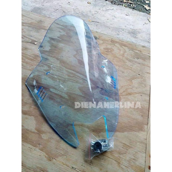 VISOR NMAX OLD TDR MINI SIRIP ICE BLUE WINDSHIELD NMAX OLD TDR MINI SIRIP ICE BLUE