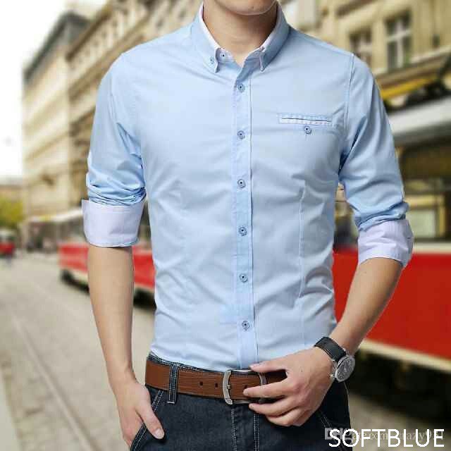 Promo hopy HOPYLOVY Kemeja Pria Lengan Panjang MR Diskon murah