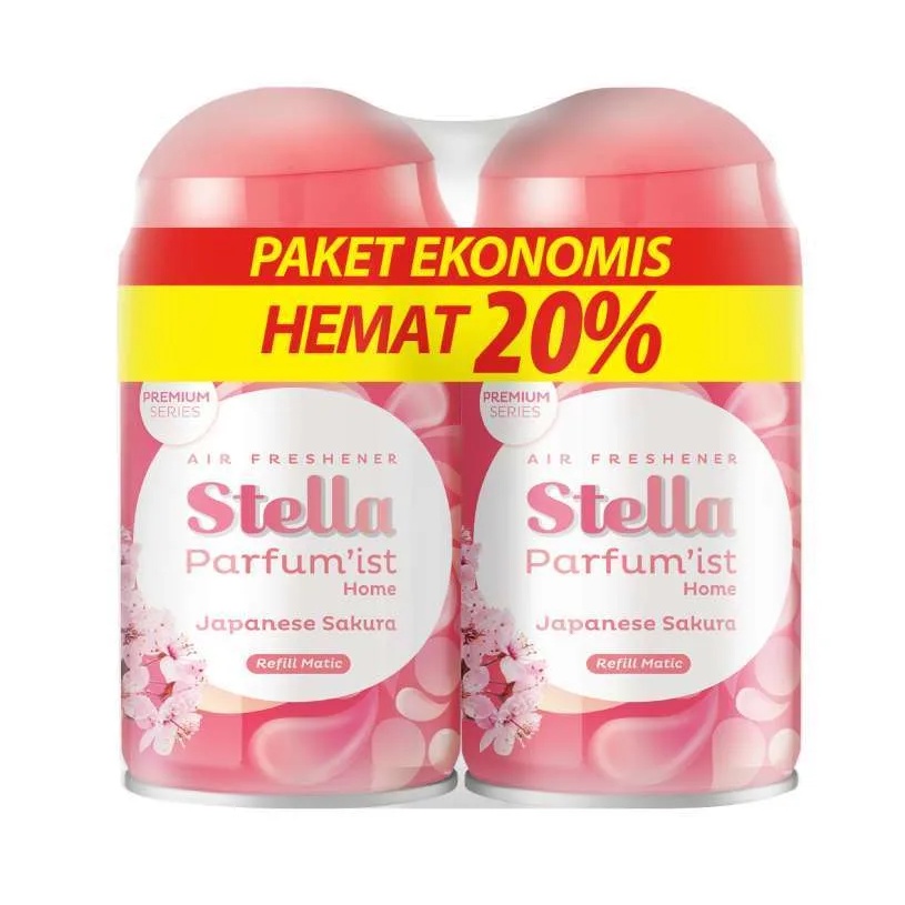 Promo Hemat Stella Matic Refill Japanese Sakura 225 ml Pengharum Ruangan