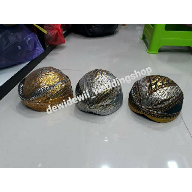 Blangkon Pengantin (Prodo lis / Prodo full Gold / Prodo full Silver), Warna Lengkap