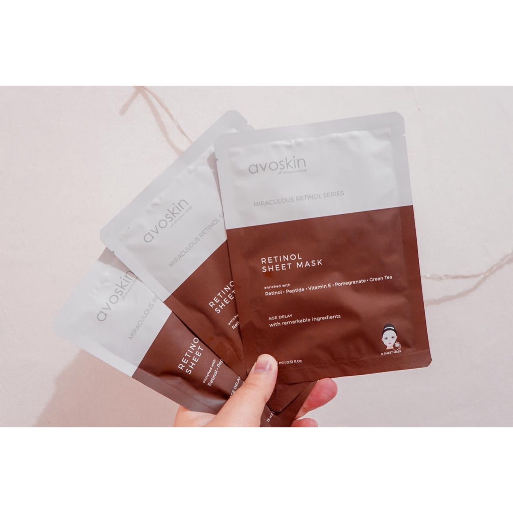 ✨ AKU MURAH ✨ Avoskin Retinol Sheet Mask