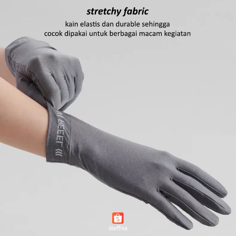 PREMIUM GLOVES | Sarung tangan riding cycling motor outdoor wanita pria unisex anti slip touchscreen anti uv cool impor