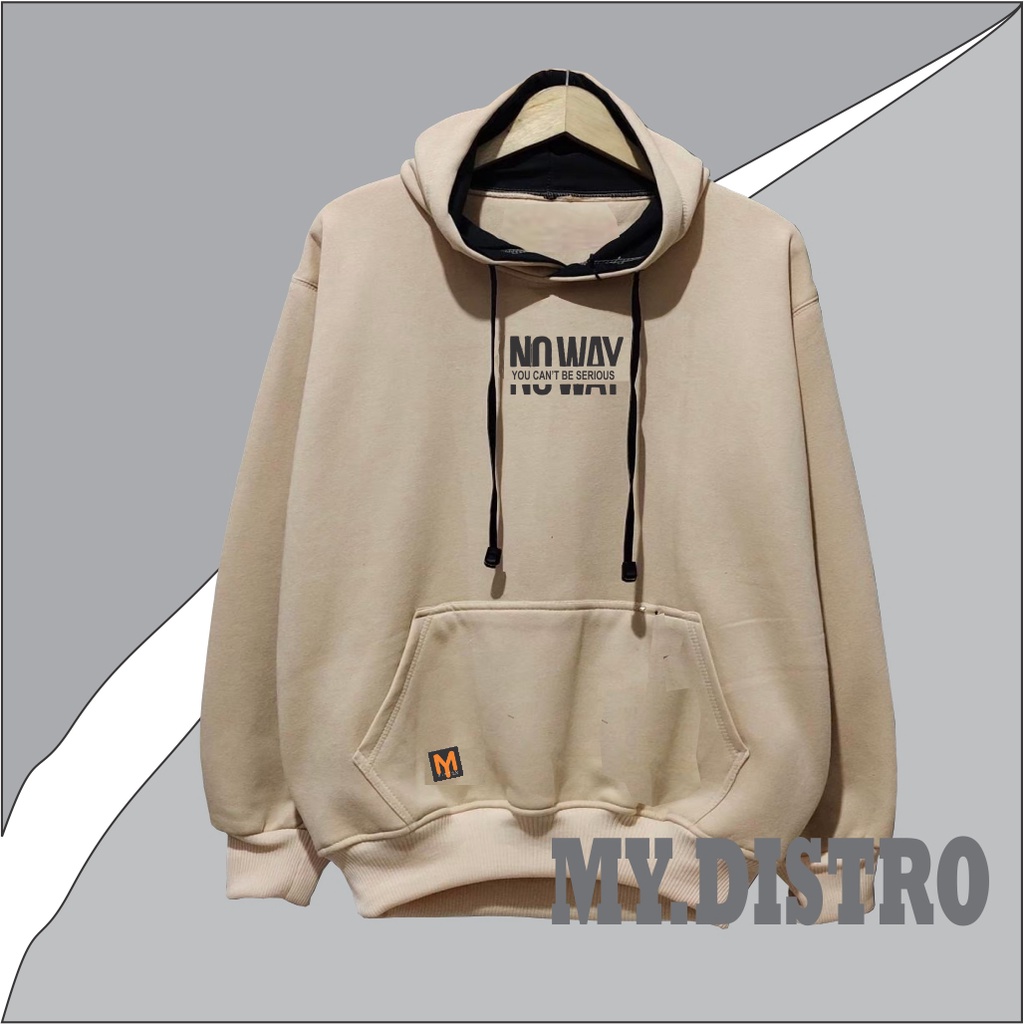 Sweater Hoodie No Way Pria/Wanita TERLARIS Mydistro Original Premium Distro Bandung [BISA COD]