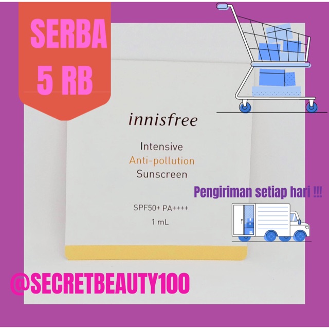 SAMPLE INNISFREE SUNSCREEN SPF 50+ 100% ORIGINAL