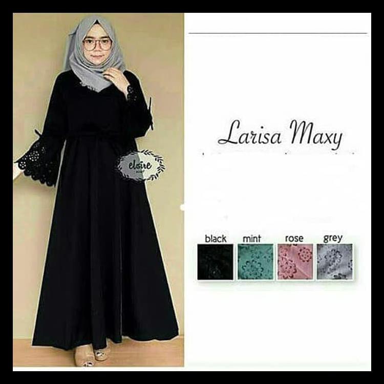 100%TERLARIS BAJU GAMIS SYARI - ATASAN WANITA MUSLIM LARISA - DRESS MAXY MURAH 100%TERLARIS