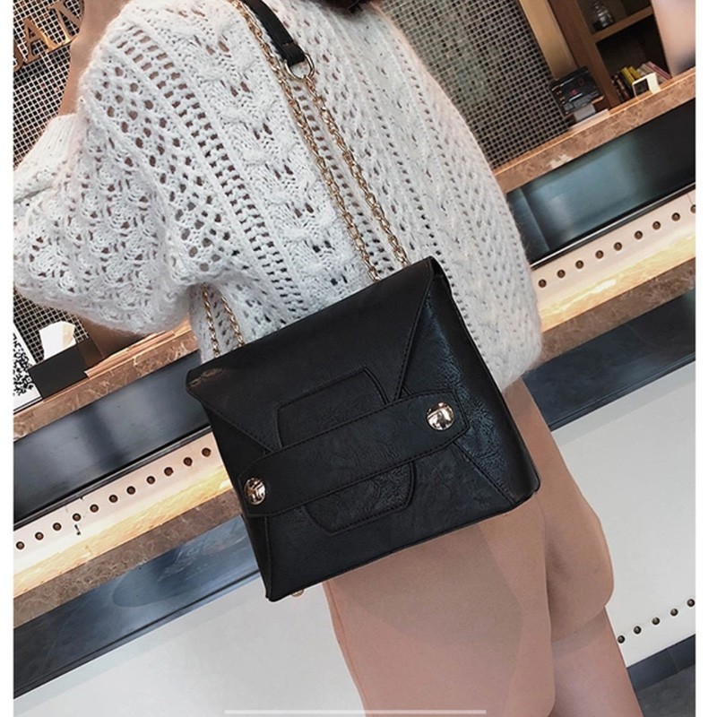 tas impor wanita selempang bahan kulit pu promo sling bag cewek murah