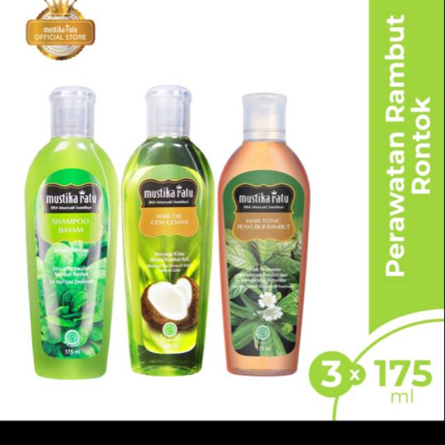 Paket mustika ratu Cemceman+hair tonic+sampo bayam 175ml