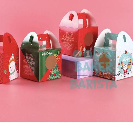 

Terkini Ready Stok (5Pcs) Xmas Box Window / Box Cupcake Kue Cake Box Natal Kotak Kado^