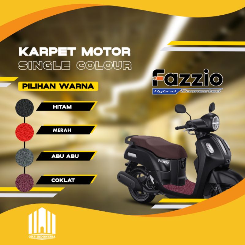 KARPET MOTOR FAZZIO TERBARU KARPET MIE MOTOR YAMAHA SC ALAS MOTOR AKSESORIS SEPEDA MOTOR