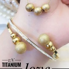 TiTanium set perhiasan wanita R41