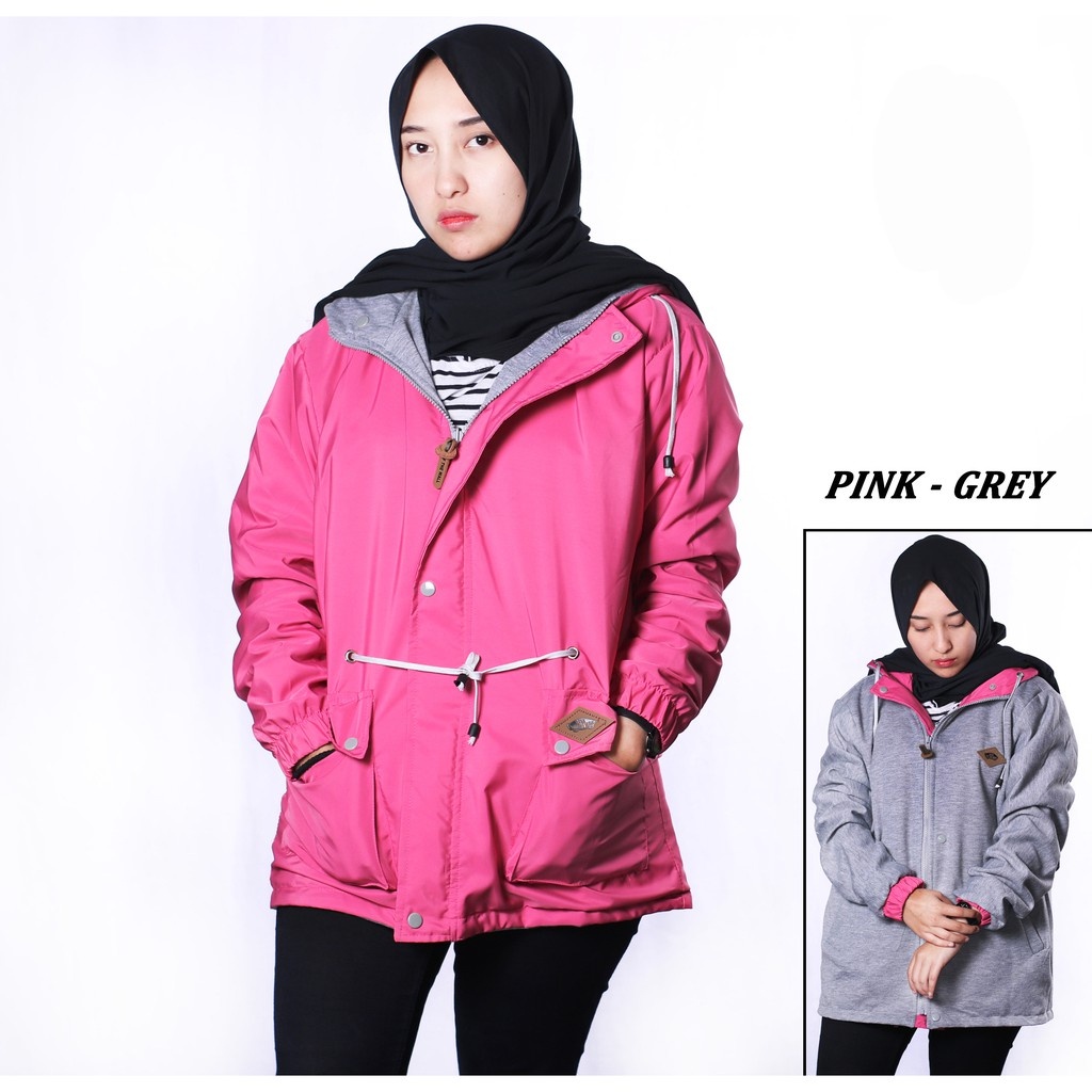 Jaket Parka BB Wanita - Jaket Bolak Balik Cewek Terbaru dan Terlaris